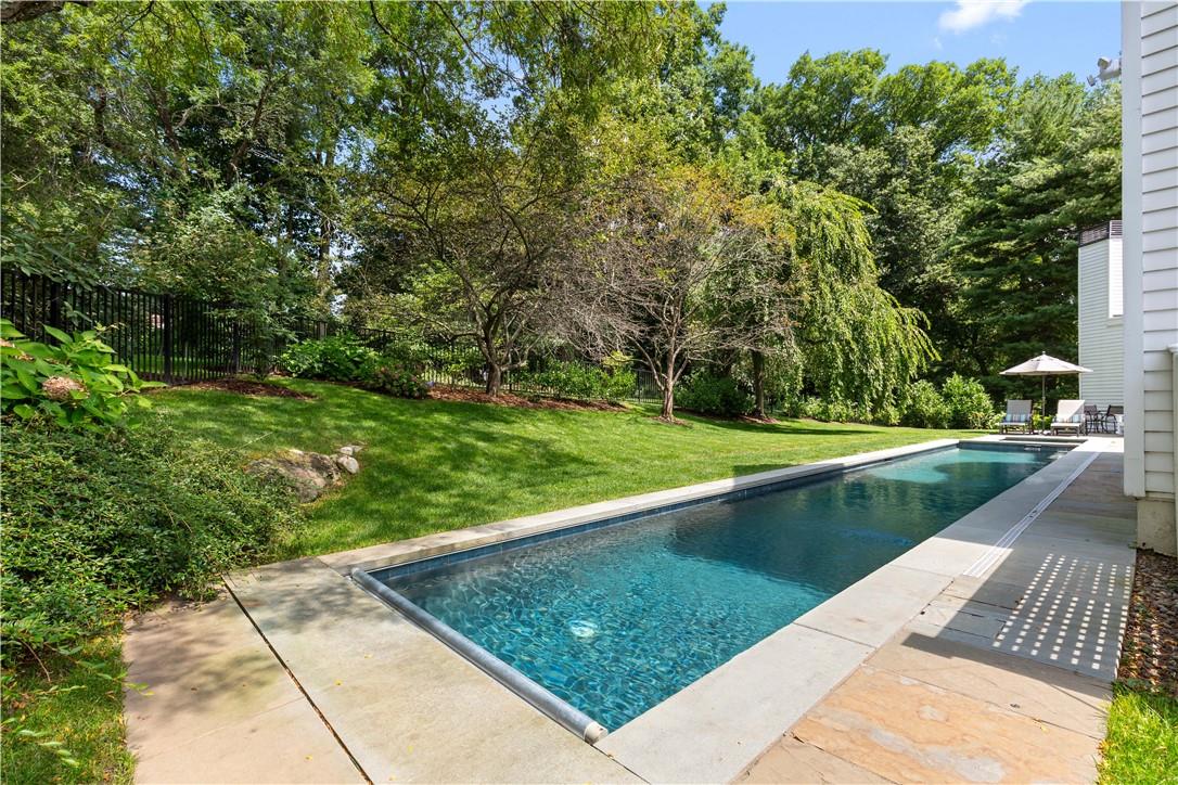 Beautiful, private setting for the Lap Pool and Hot Tub