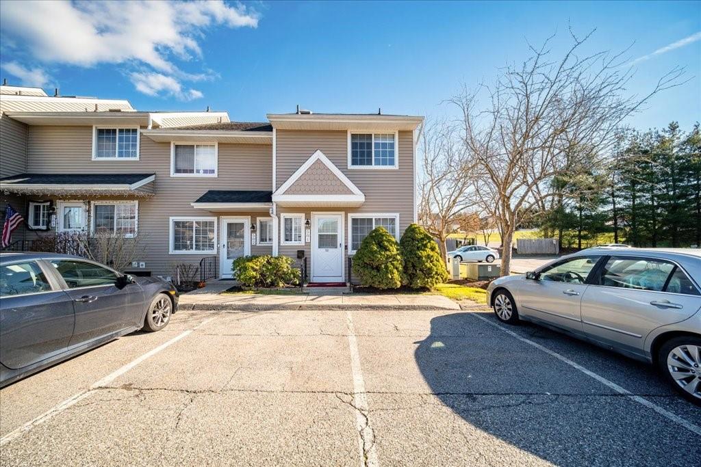 Front of home; end unit