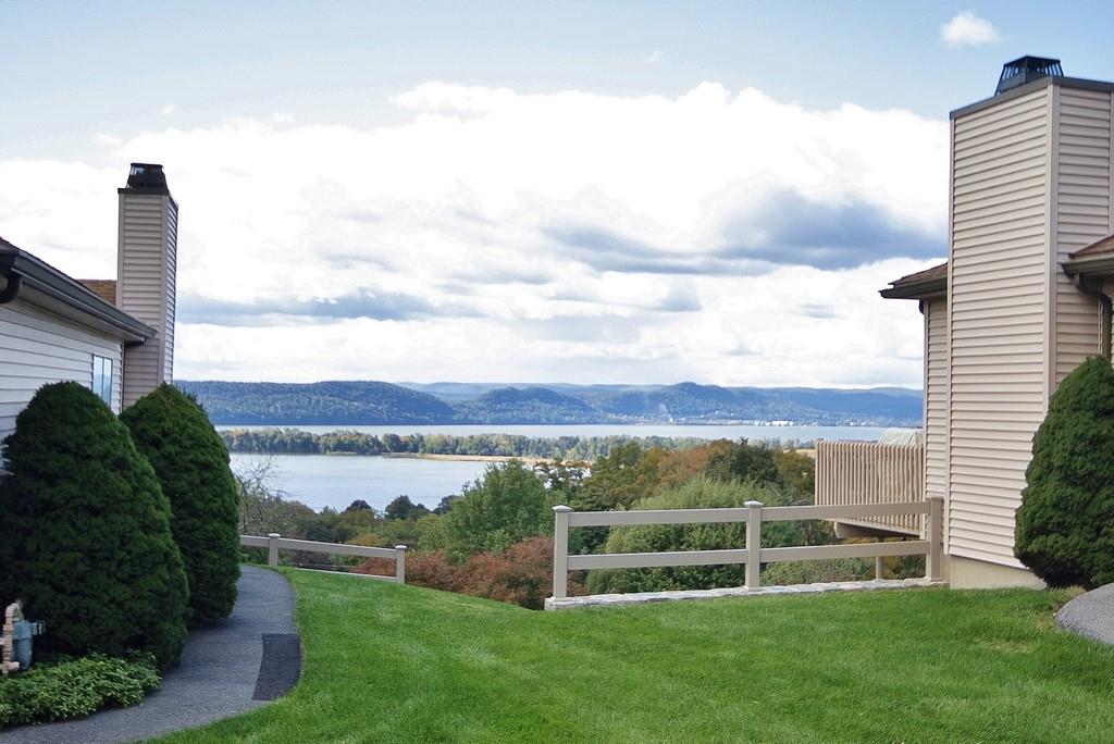 Sit on the deck and enjoy views of the Hudson River