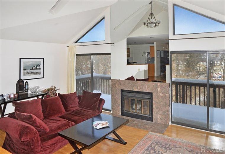 Upstairs living room and balcony