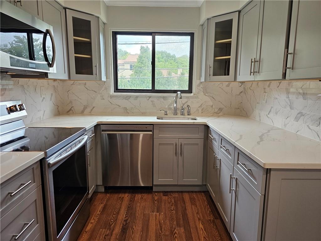 Newly updated with custom cabinets and plenty of storage