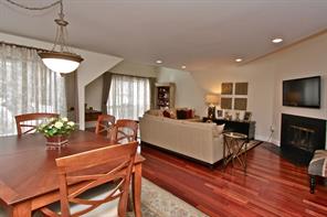 Spacious and open floor plan showcasing the beautiful Brazilian cherry wood floors