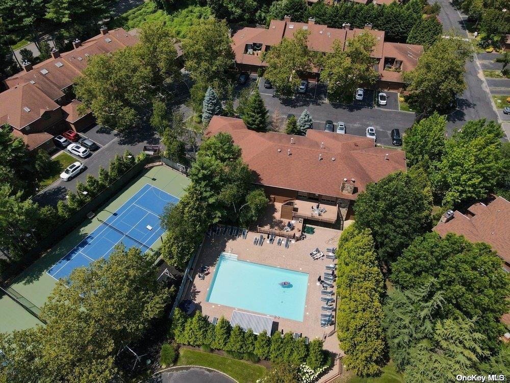 Aerial of Pool and Tennis Courts