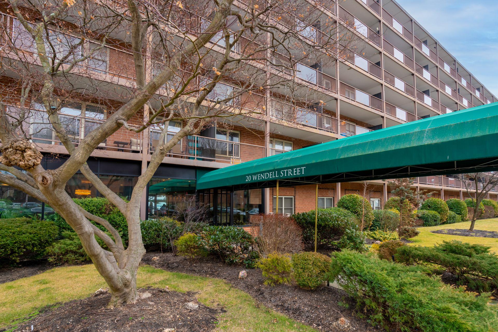 View of covered entry way