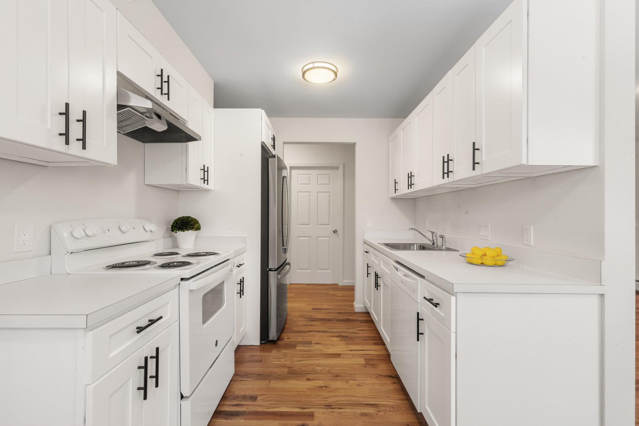 Stunning kitchen with access to the covered deck.