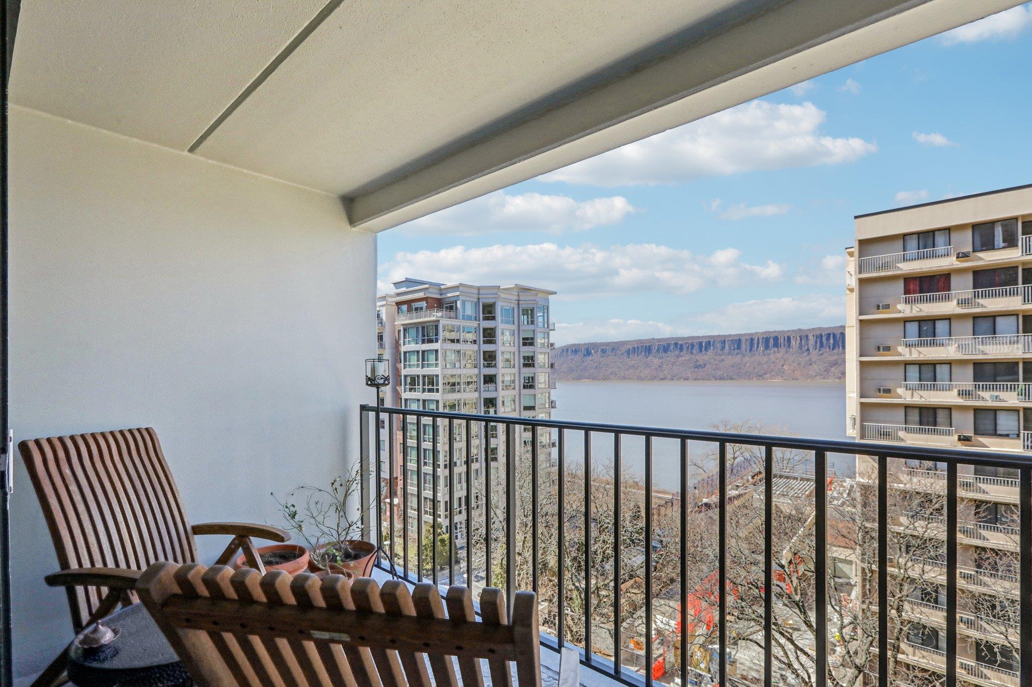 Balcony with a gorgeous water view