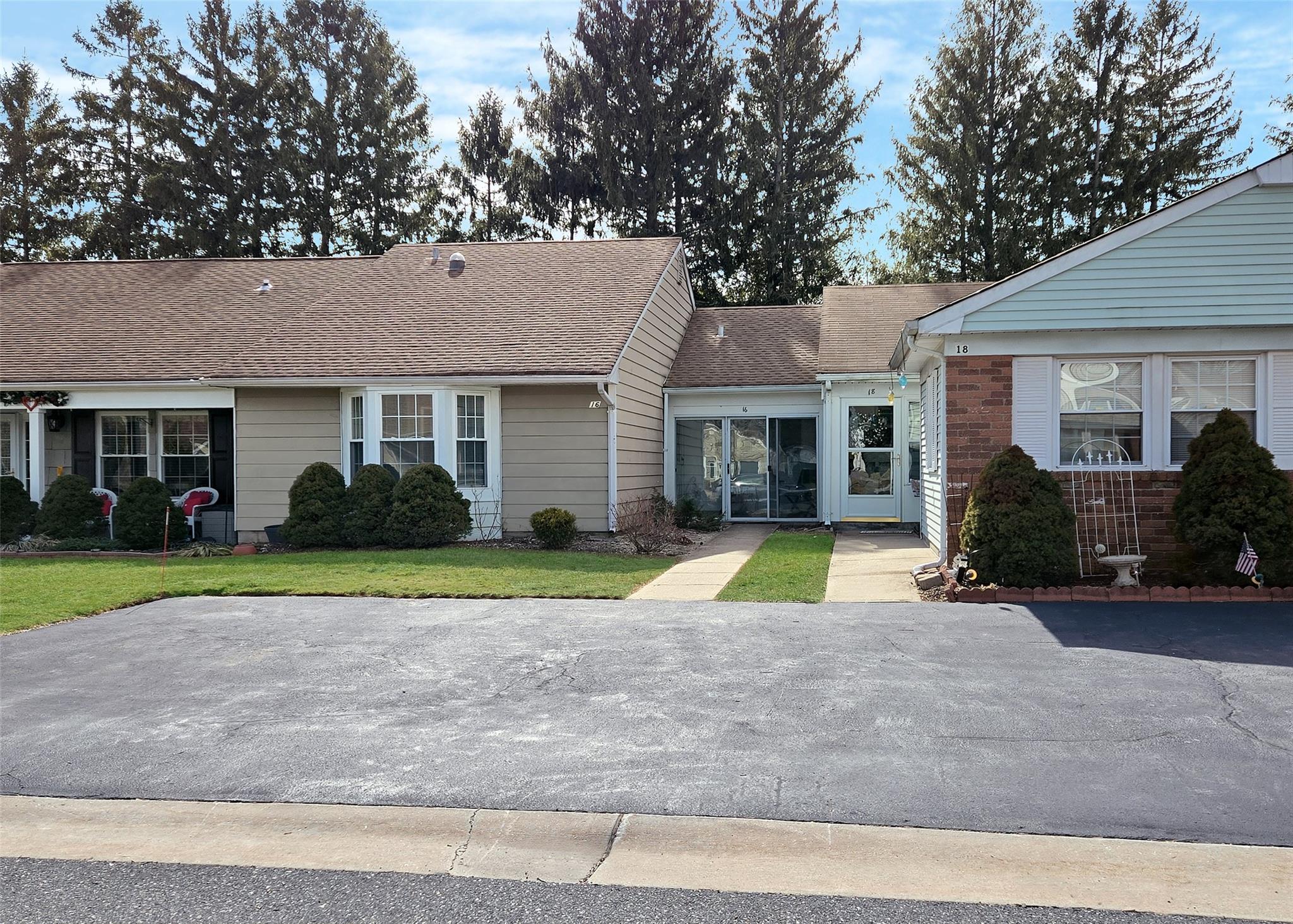 Ranch-style home with private driveway