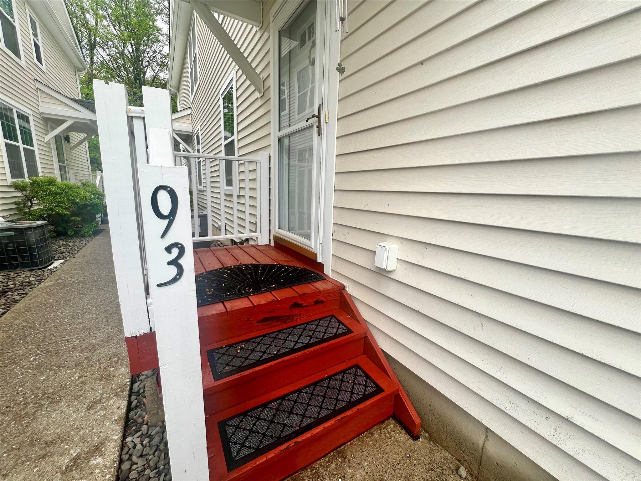 Exterior view of central AC unit