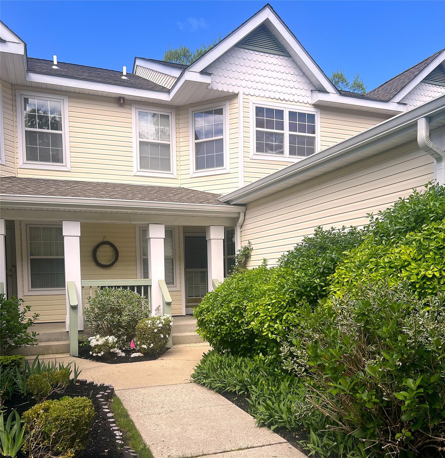 View of front of home with a porch
