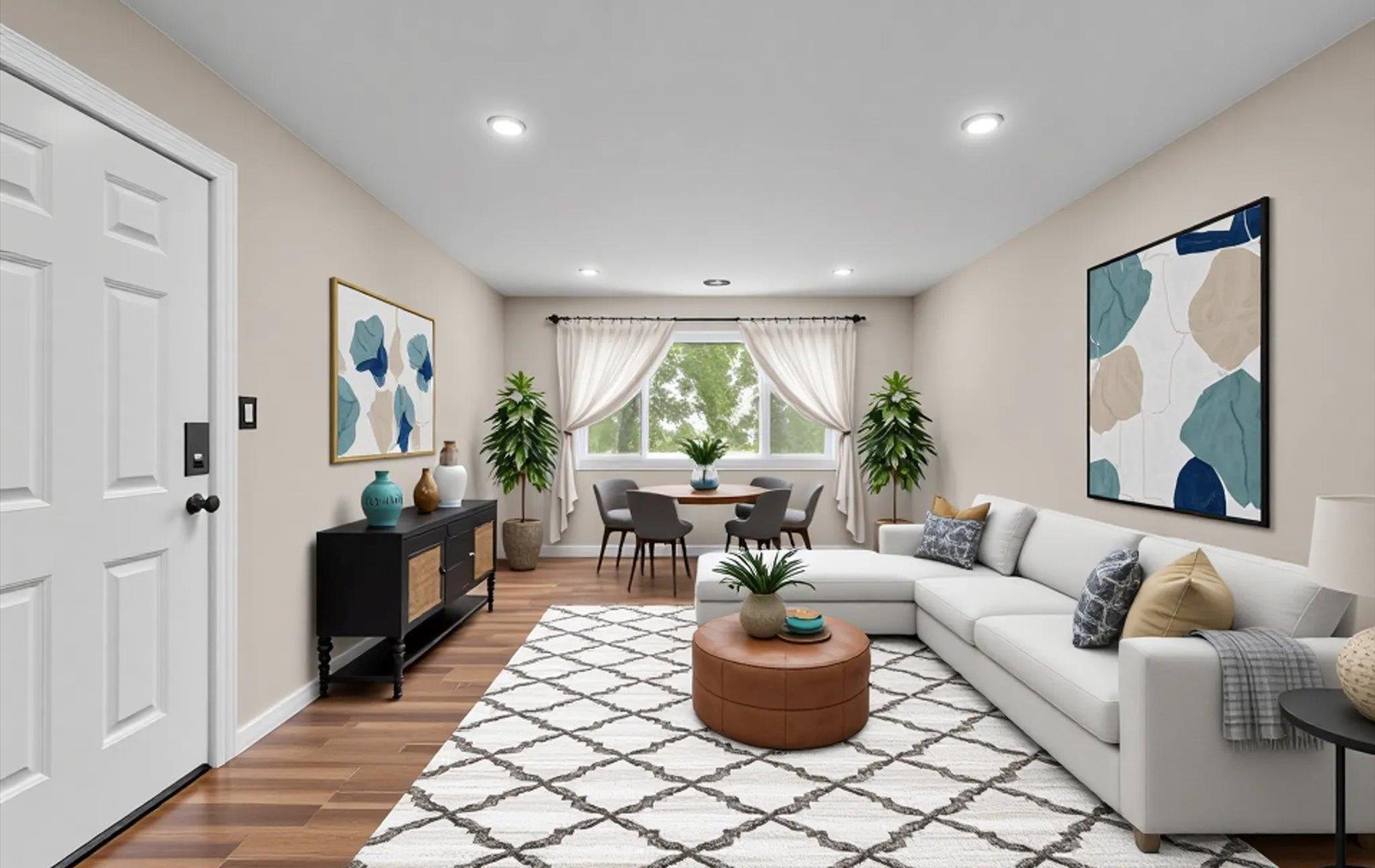 Virtually Staged Living Area