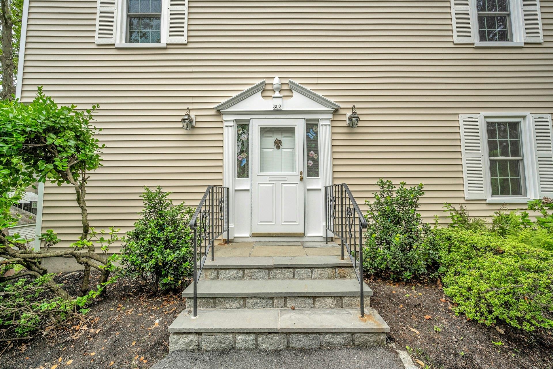 Front door facing east