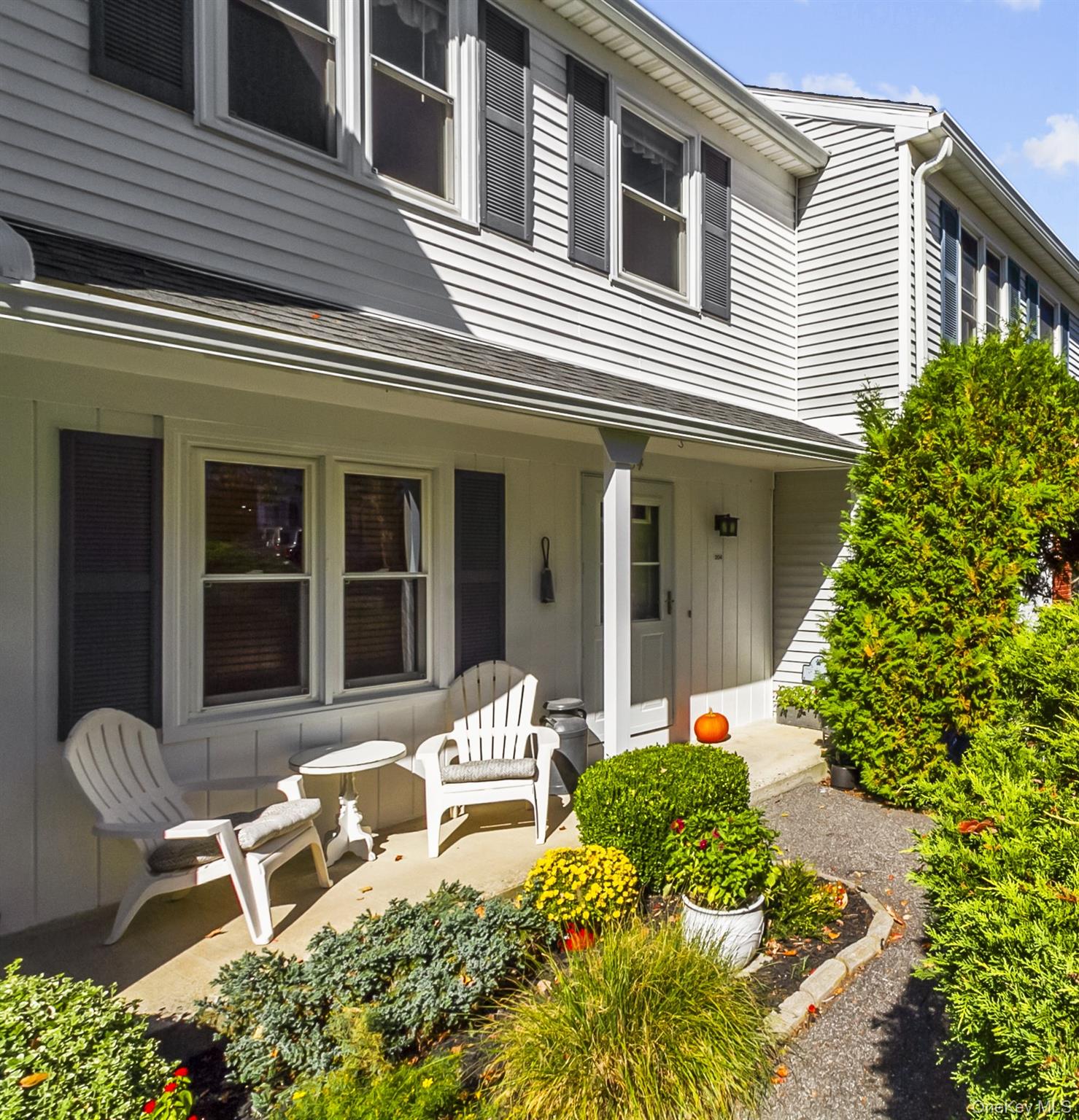 Property entrance featuring covered porch