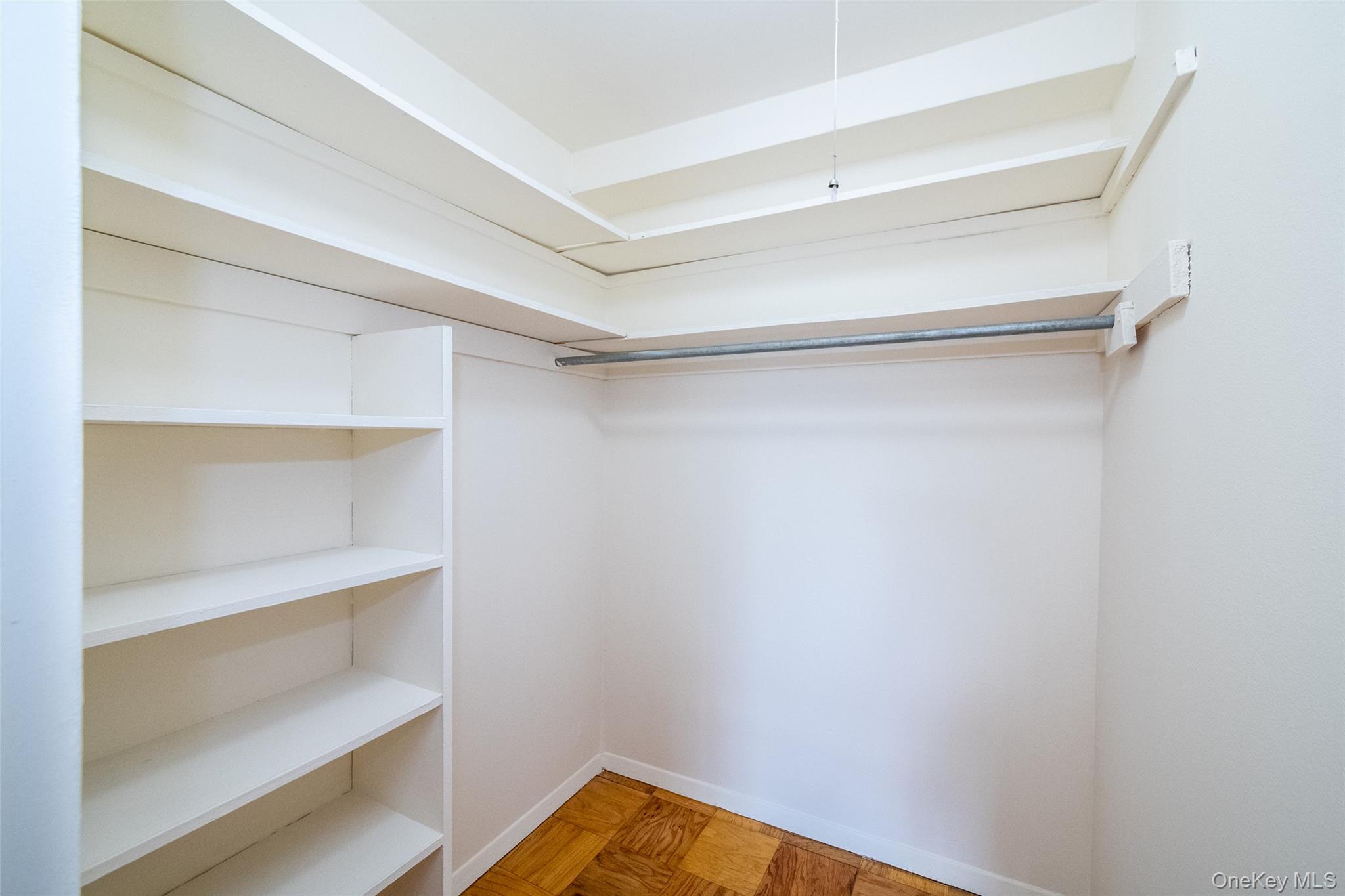 View of spacious closet