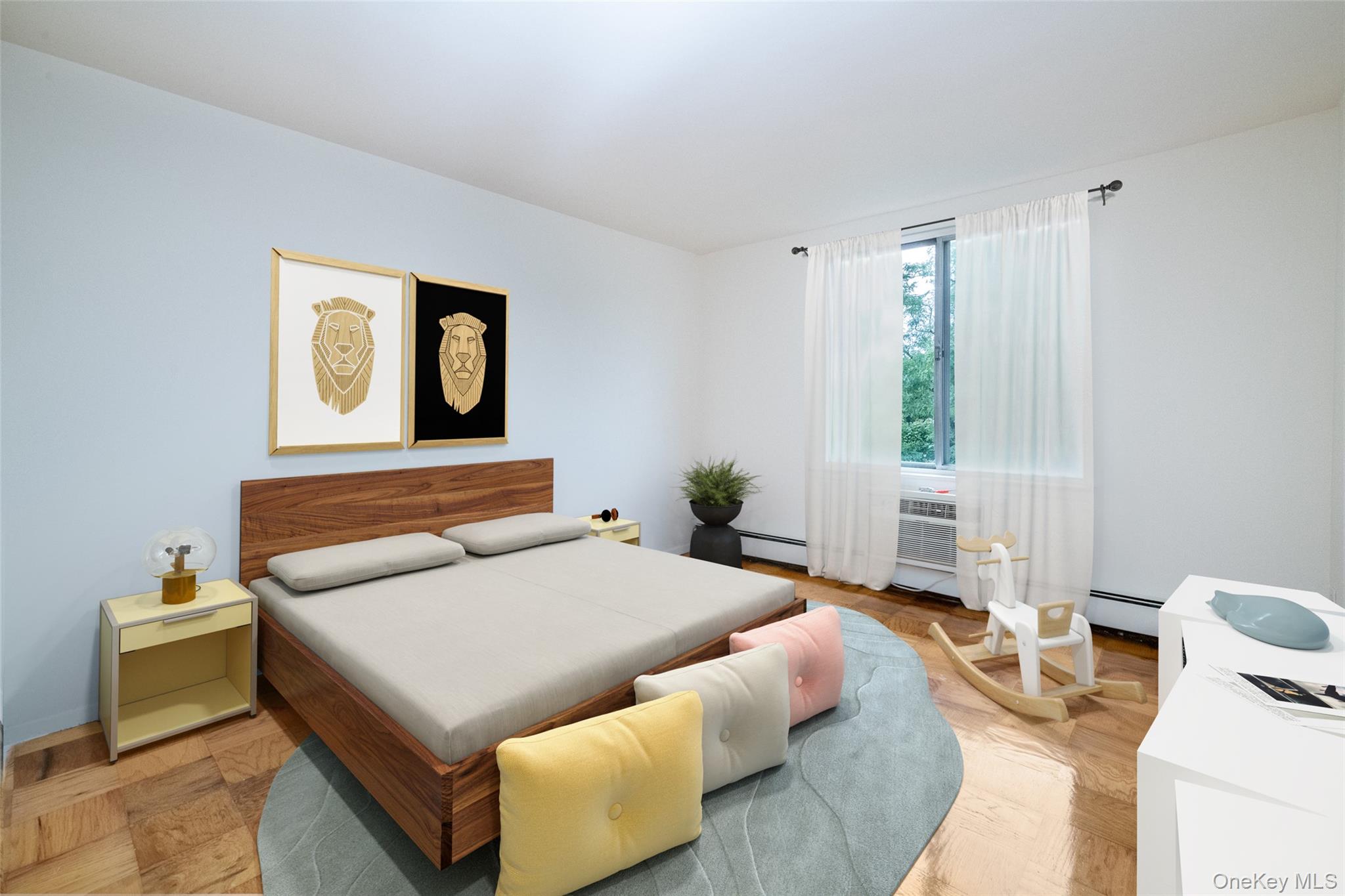 Bedroom featuring baseboard heating