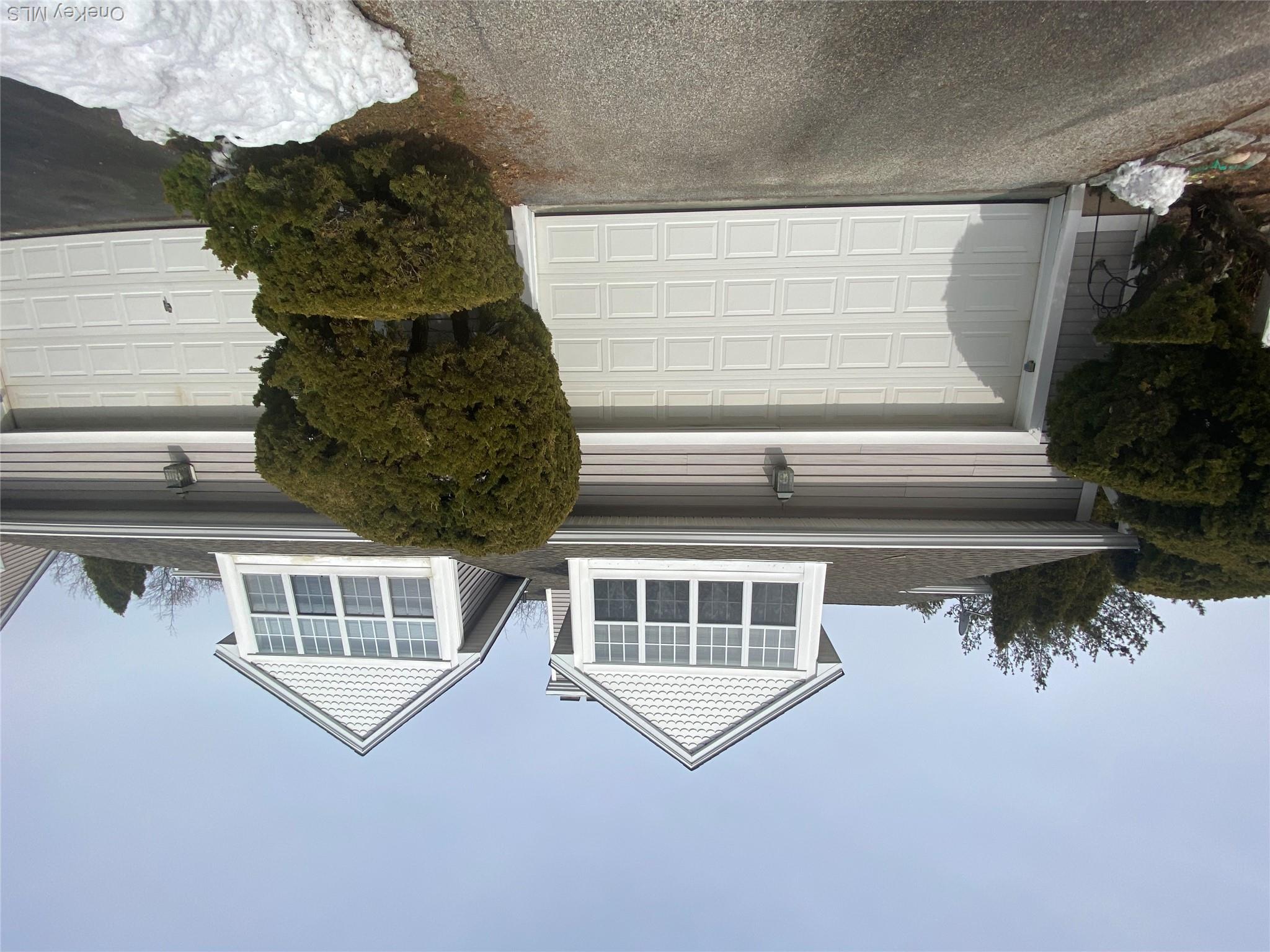 2 car garage & driveway