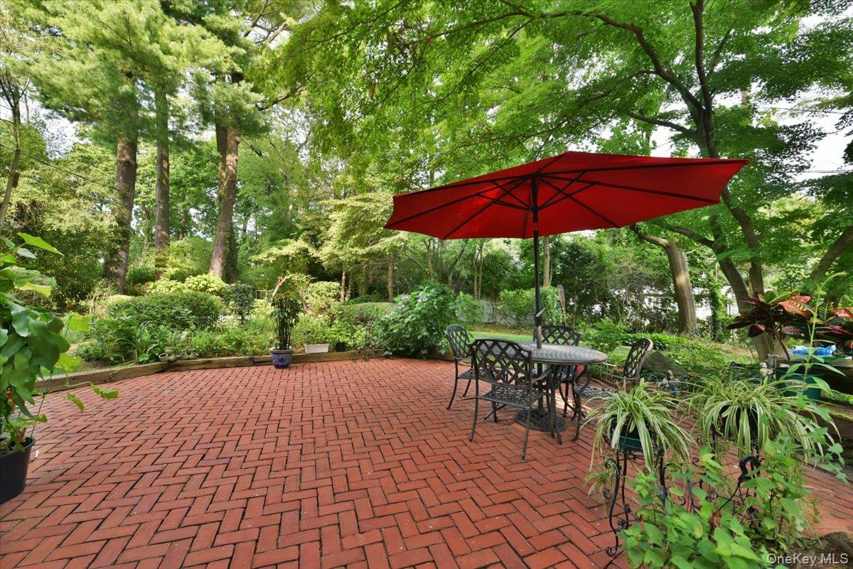 View of patio featuring outdoor dining area