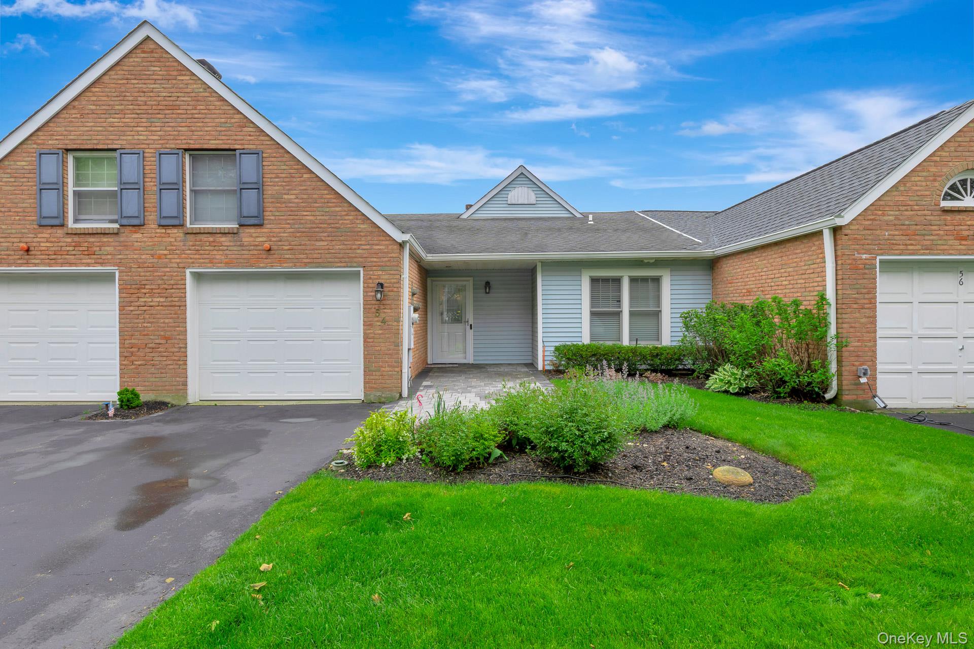 Private Driveway, garden areas & paver porch