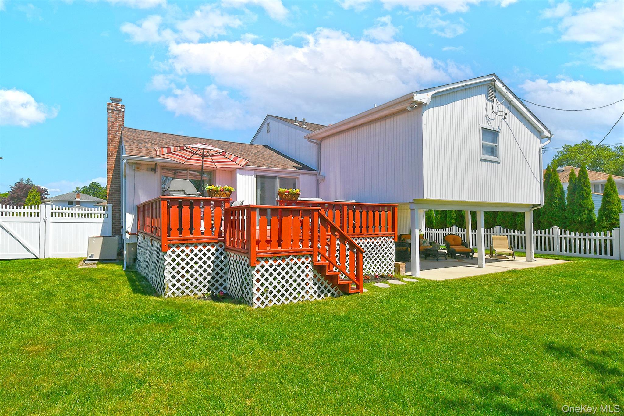 Newer PVC Entrance Fence