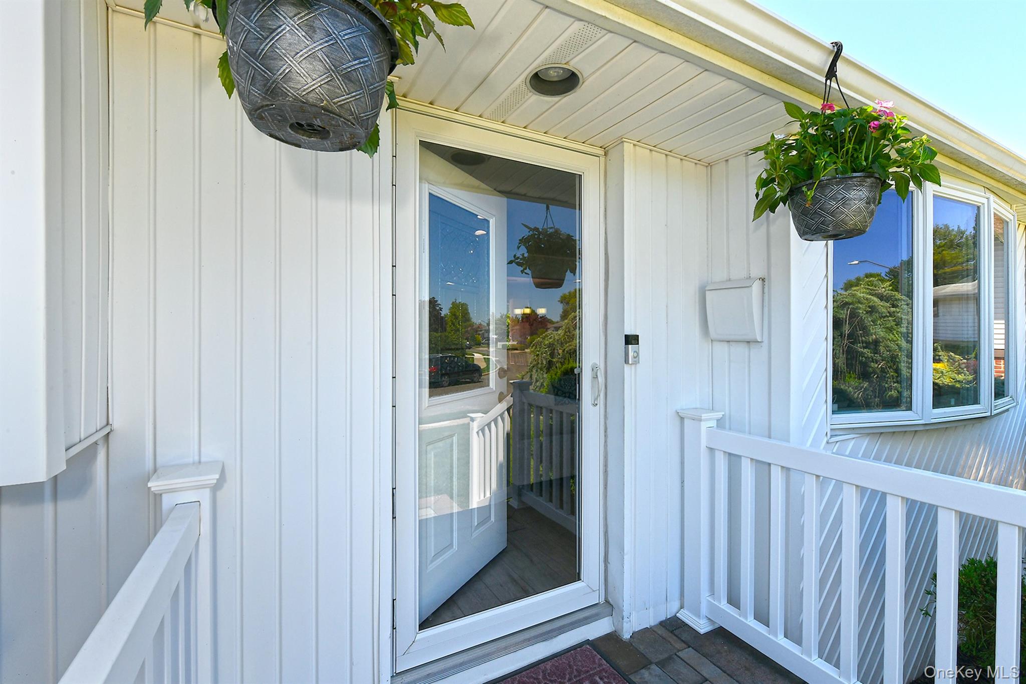 Updated Entry Door & Screen Door With Railings